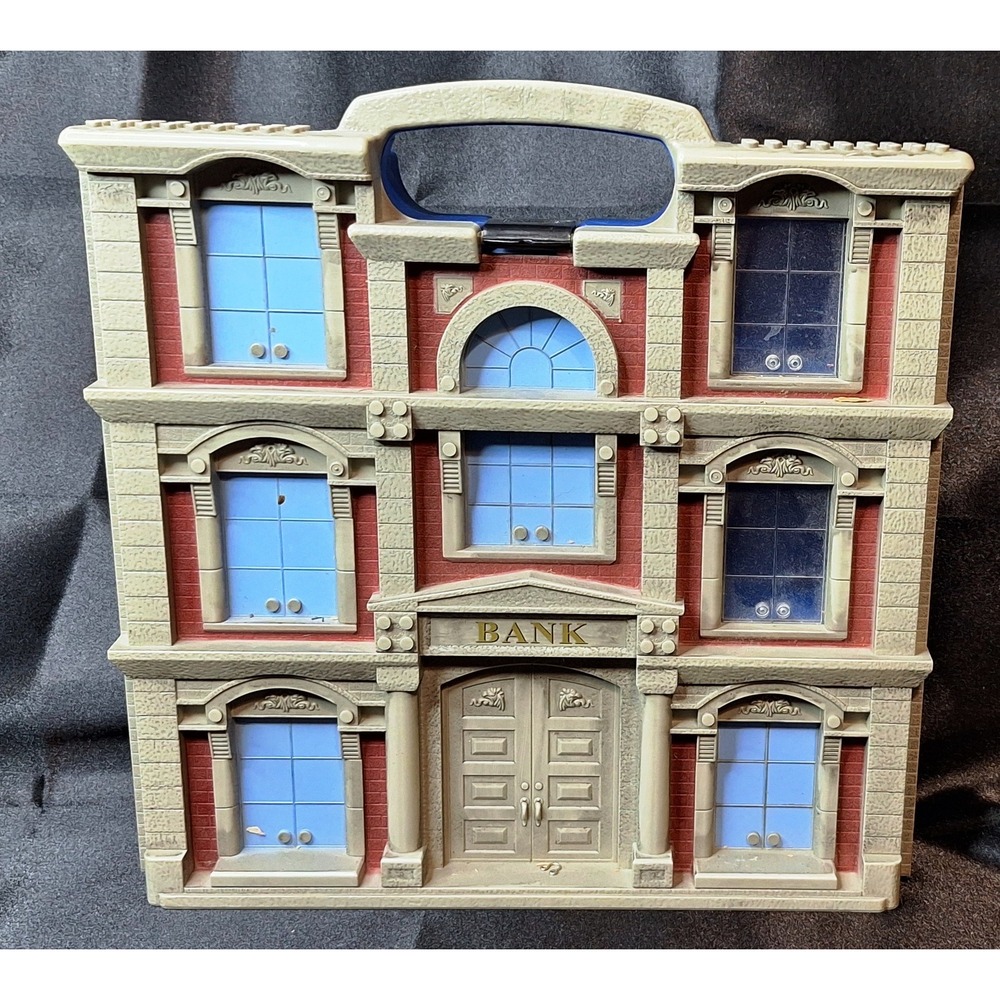 Mega Bloks Spiderman Doc Octopus Bank Building Storage Case toy Organizer case